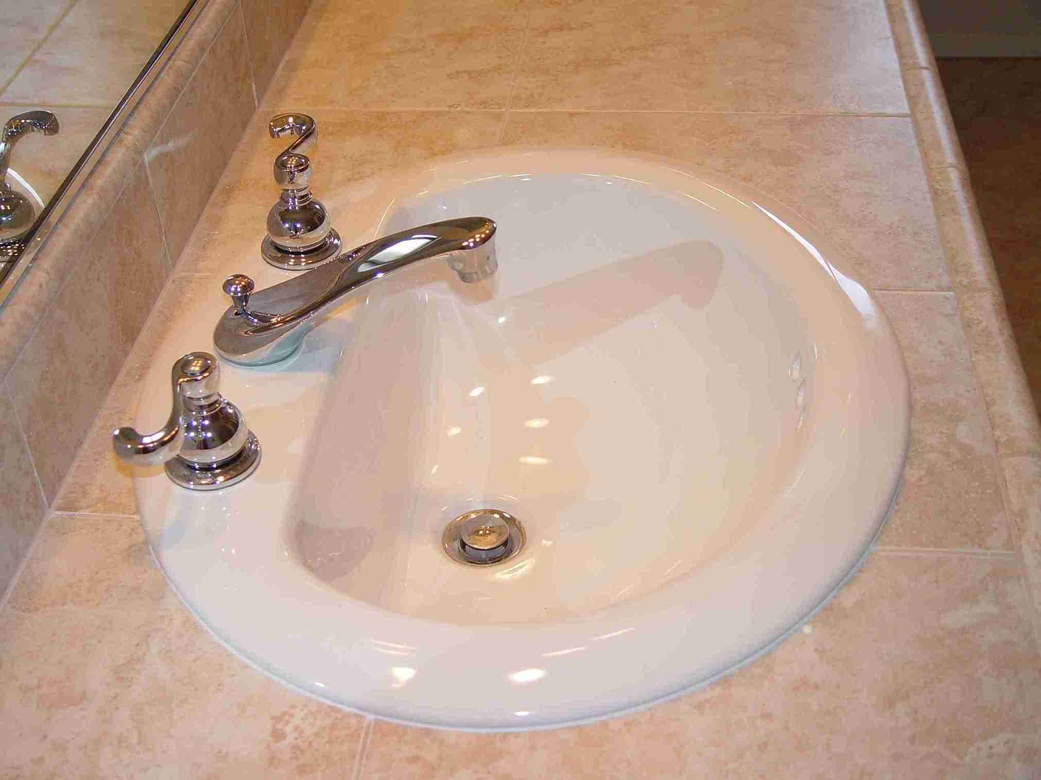 Bathroom remodel — sink and faucet install